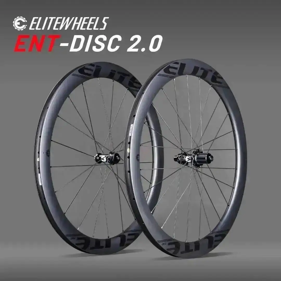 ELITEWHEELS Carbon Wheels ENT 2.0 Disc Brake 700c Carbon Rim Center ...