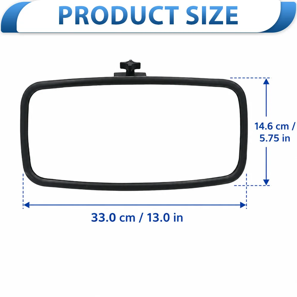 Marine Rear View Mirror For boats yachts pontoon boats ski boats wakeboarding boats with 0.78 in to 1 in square or round rails