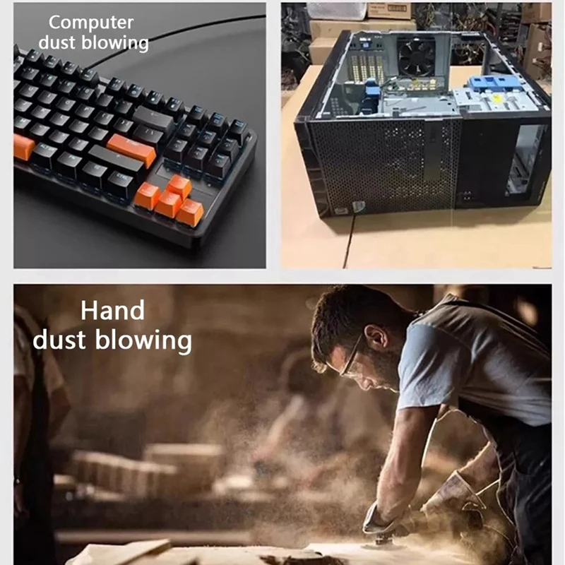 ABGR-Mini Air Blower Handheld Electric Turbo Jet Fan 40MM Brushless Motor Violent Blower Wind Speed 56M/S Industrial Duct Fan