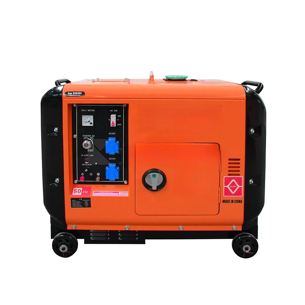 Best-selling Small Soundproof Power Plant 3kw 4kw 5kw 6kw 7kw 8kw 8.5kw 9kw 10kw Super Silent Generator