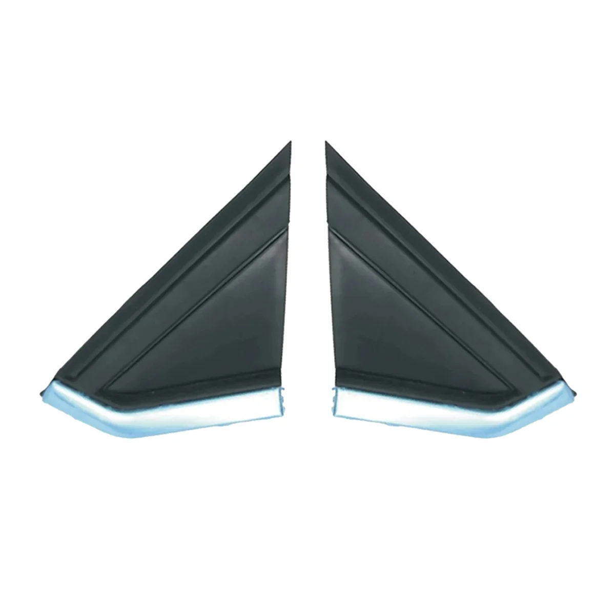 

Auto Pair of Electroplated Front Window Triangle Plates 9647011377 96470112777 for Citroen C4 04-10 -N26R