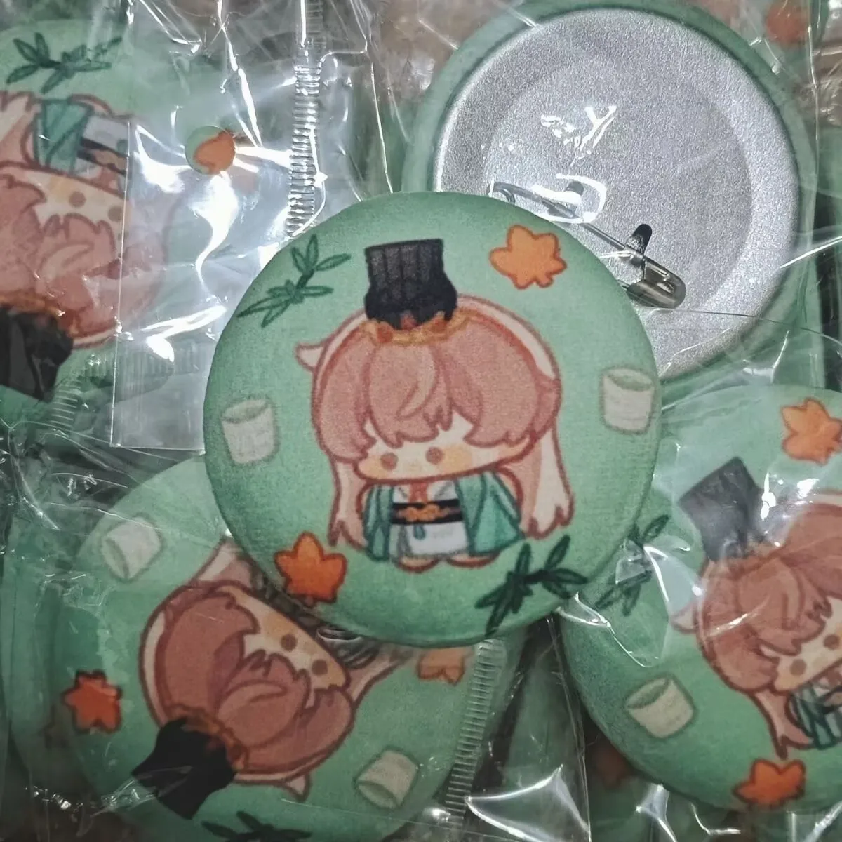 "اسم الرمز: يوان" بروش شارة شريطية أصلية 58 مم من القطيفة "Sun Ce، Fu Rong، Yuan Ji، Zuo Ci، Liu Bian