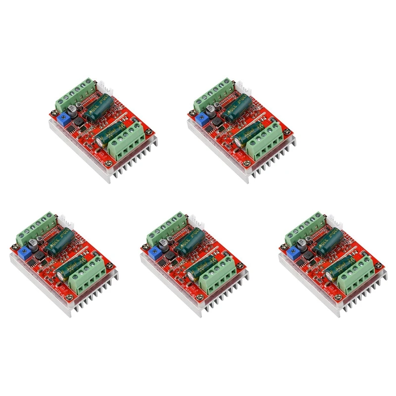 5X DC 6-60V 400W BLDC Three Phase DC Brushless Motor Controller PWM Hall Motor Control Driver Board 12V 48V