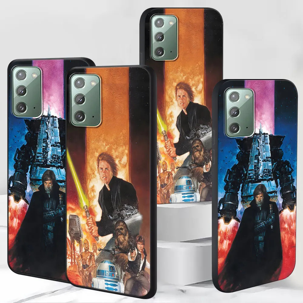 Anakin Darth Vader Luke Skywalker Case for Samsung Galaxy Note 20 Ultra 10 Plus 9 8 TPU Phone Cover Note 10 Lite Black Soft