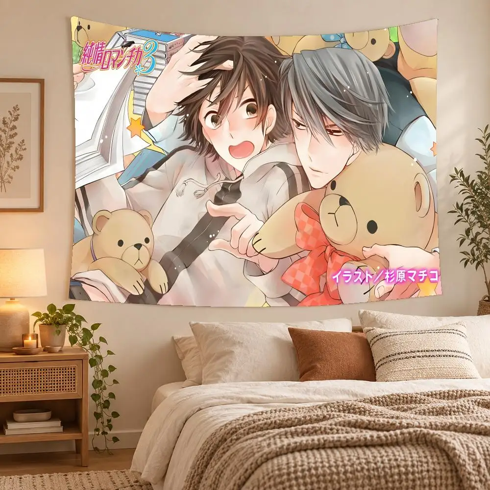 Cartoon S-Sekai Ichi Hatsukoi Tapestry Wall Decoration Suitable For Living Room Bedroom Study Party Home Decor Gift