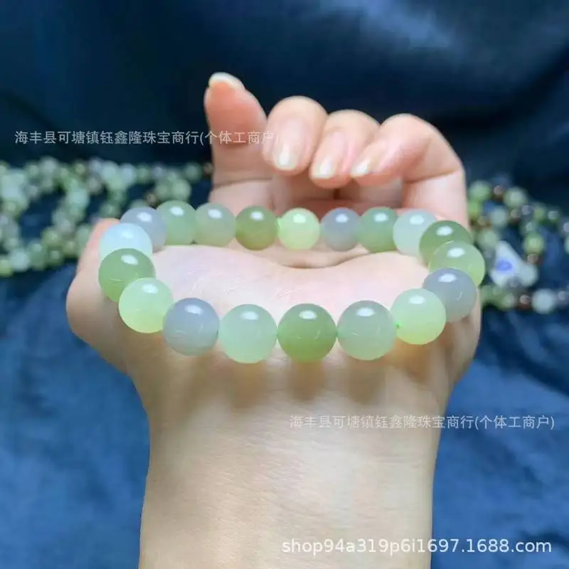 Natural Hetian Jade Old Material Multi-Treasure Bracelet Women