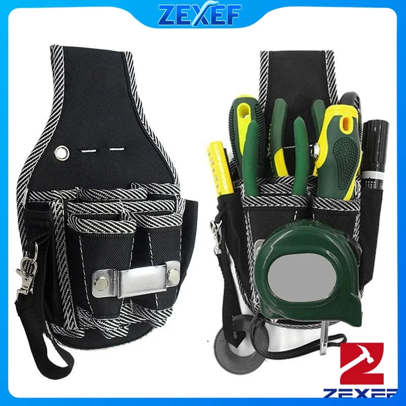 ZEXEF Multi Functional Tool Storage Bags Portable Hardware Tools Organizer Canvas Repair Waist Bag Work Belt Storage Bags