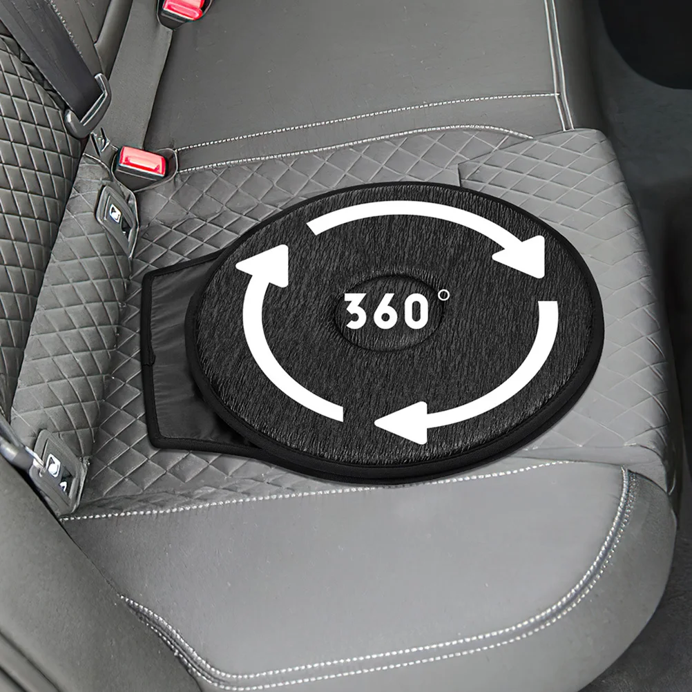 

2Pcs 360 Degree Swivel Rotating Car Seat Cushion Multi Functional Seat Pad for Elderly Pregnant Adults Durable Comfort