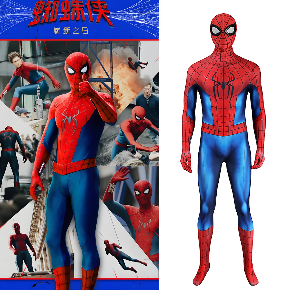 

Совершенно новый дневной карнавальный костюм «Человек-паук», боди из спандекса зентай с 3D принтом, костюм Пени Паркера на Хэллоуин для взрослых