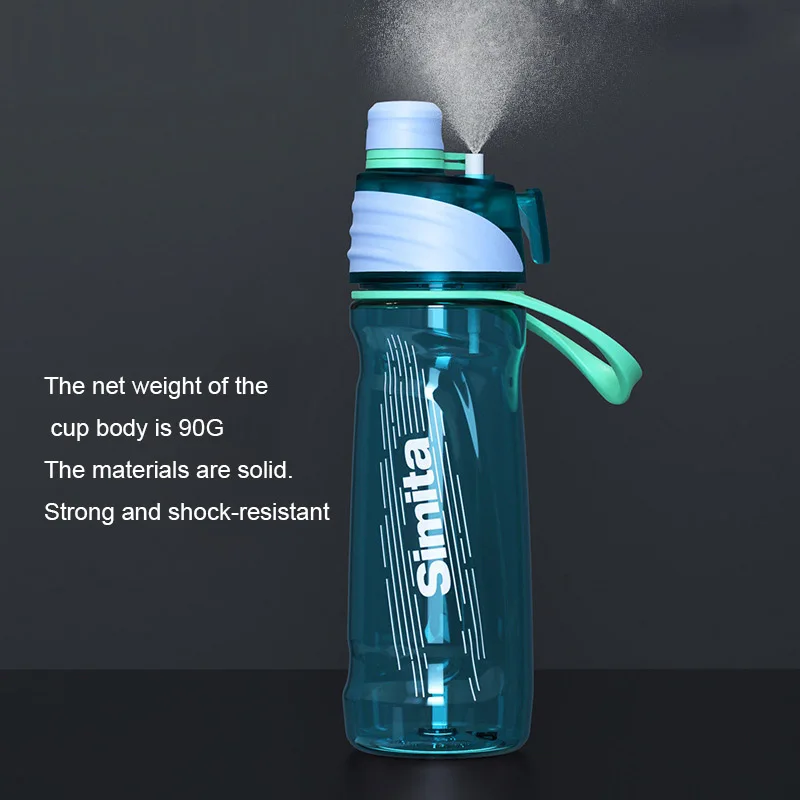 Tazza d'acqua spray estiva per vento Tazza sportiva e fitness portatile ad alto livello di aspetto con manico Tazza d'acqua per sport all'aria aperta