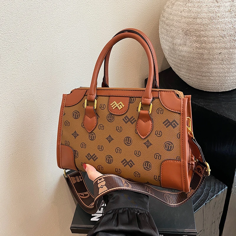 حقيبة كتف كلاسيكية أنيقة للنساء من الجلد بتصميم كلاسيكي على الكتف حقيبة يد فاخرة لملابس يومية أنيقة #6