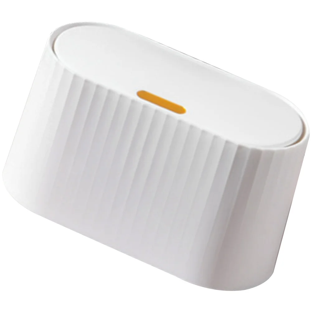 

Press Type Desktop Trash Can Small Compact Garbage Bin For Table Study Office Home Use Waste Container Multi-Function