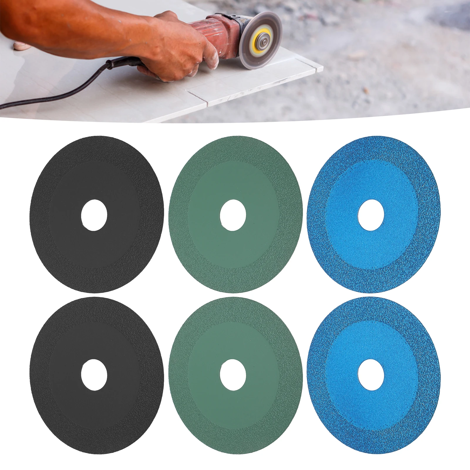 

2Pcs Glass Cutting Disc Heat Resistant Incisive Diamond Saw Blade for Tile Ceramic Jadestone Diamond Saw Disc