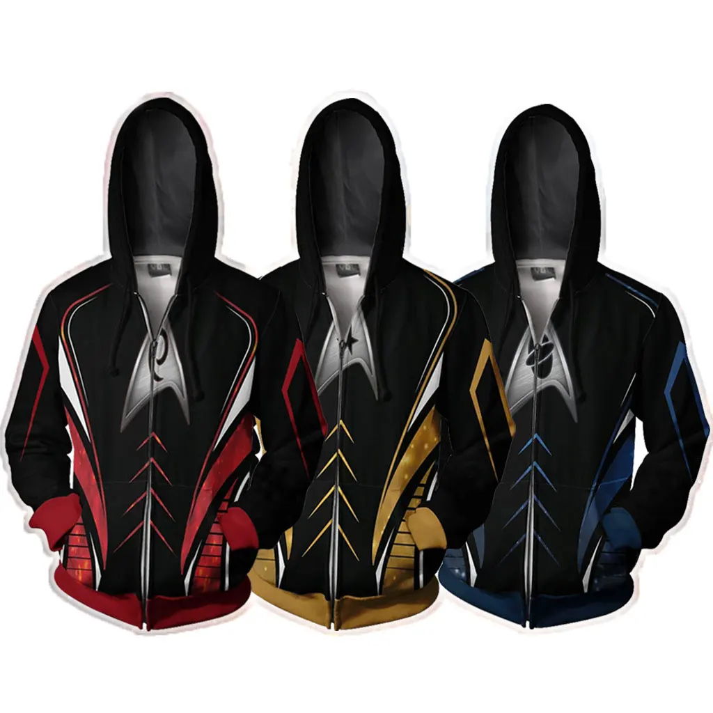 Cosplay Spock Same Zipper Jacket 3D Printing Fashion Sweater Jacket Adult Men and Women Hoodie Personalised Streetwear Tops