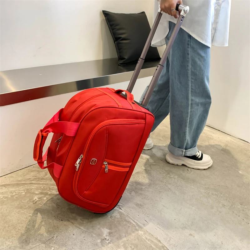 

Trolley Travel Bag Rolling Suitcase Men Women Casual Thickening Large Capacity Luggage Duffel With Wheels Carry On Bag