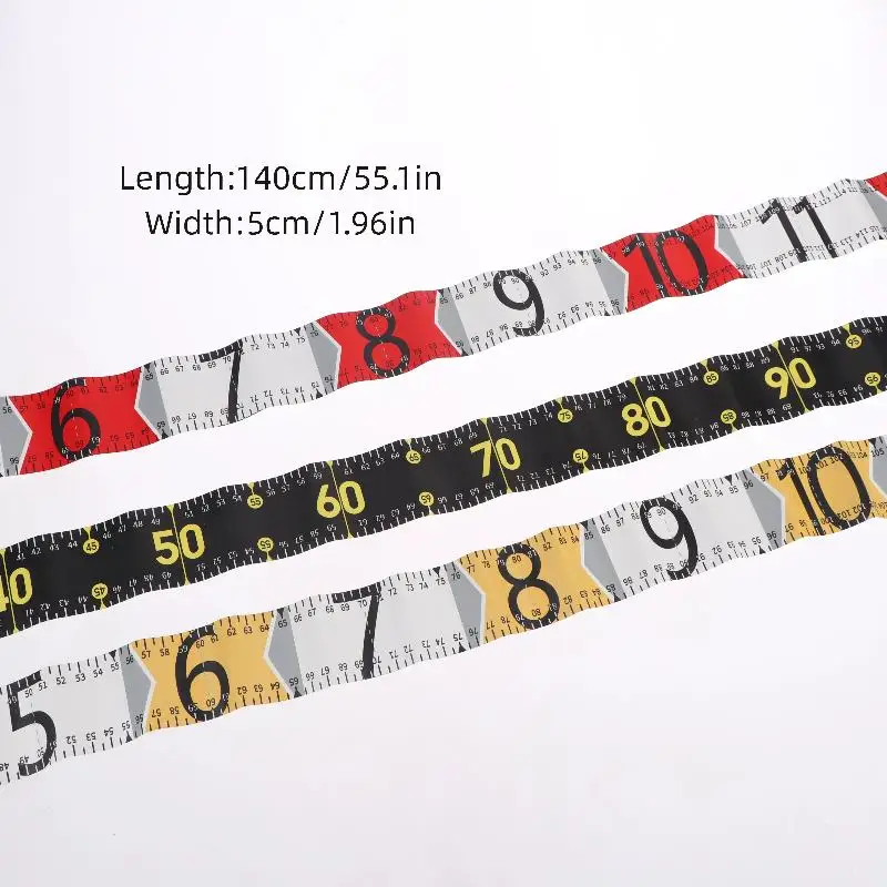3-Color Portable Fishing Tape Measure | 140cm/55in Fish Ruler With Centimeter & Inch Scales For All Fishing Conditions