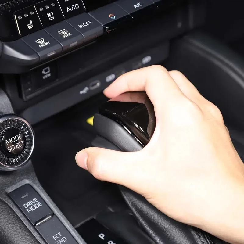 

For Toyota Land Cruiser Prado 250 LC250 2024+ ABS Black Car gear head decorative cover sticker car interior accessories 1Pcs