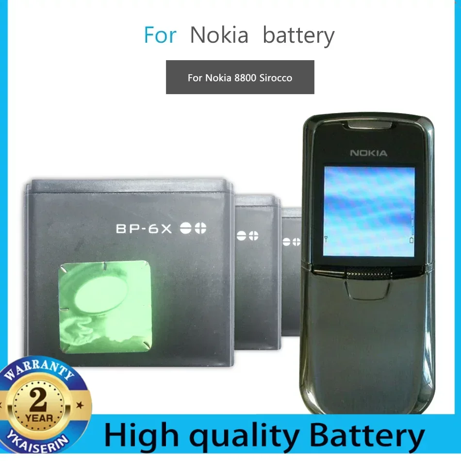 Mobile Phone Battery for Nokia 8800 8860 8800 Sirocco N73i Battery BP 6X BP-6X BL-5X BL 5X 700mAh Portable Ower Bank Batteries P