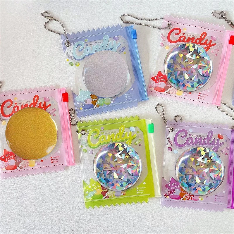 1/3PCS Mini Anime Badge Storage Bag Protective Shell Toy Doll Bag Transparent Display Bag Pendant Hanging Keychain Decor Gift