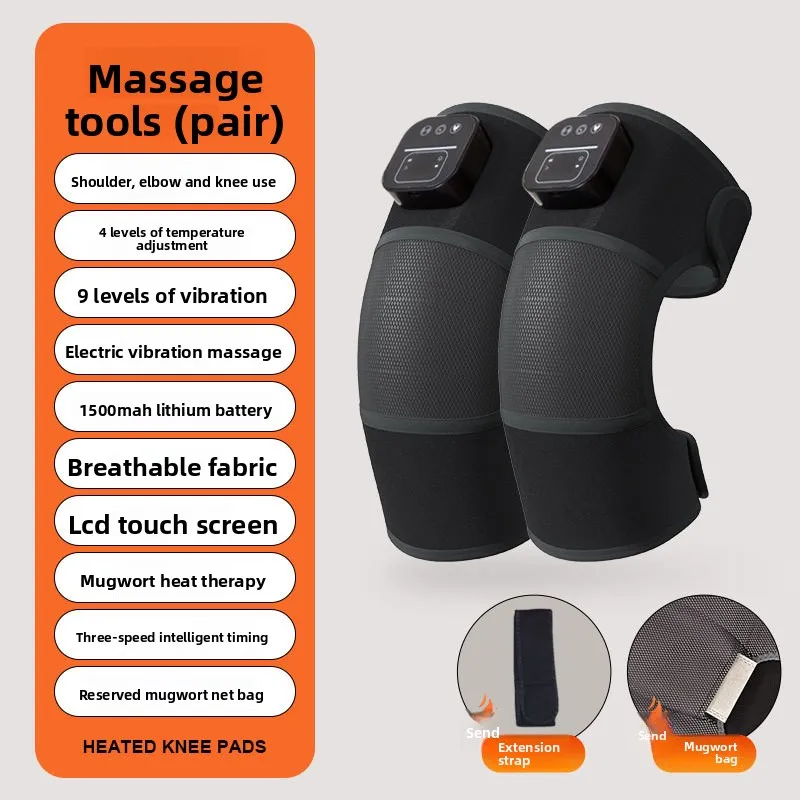 전기 가열 무릎 보호대 뜸 온열 압박 무릎 관절 마사지기 진동 마사지 다리 보호대