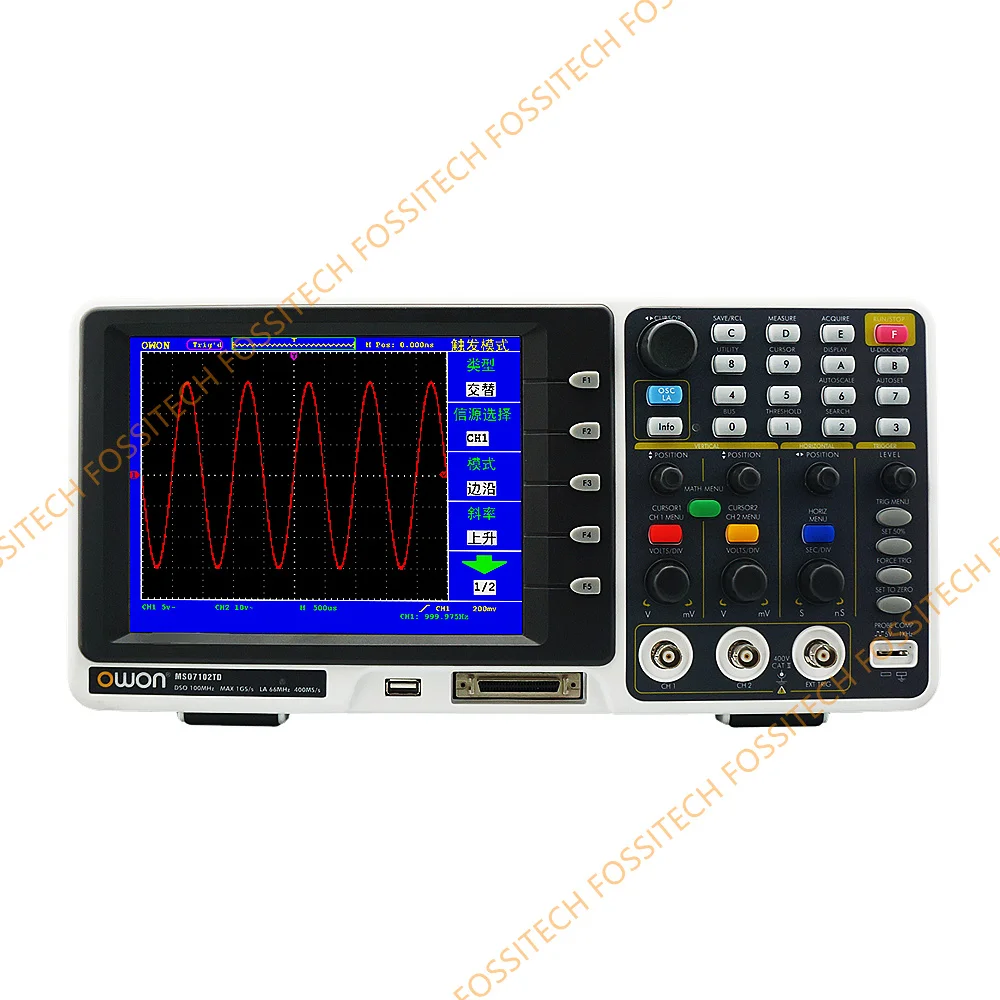 2 kanaal 60MHz-200MHz 1GS-2GS/s 8 "TFT LCD digitale opslag Oscilloscoop + Logic Analyzer MSO7062TD MSO7102TD MSO 8102T MSO 8202T