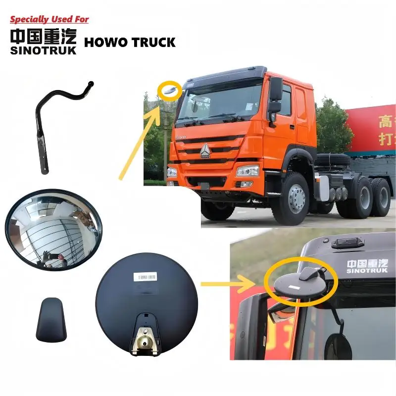 

Original HOWO Truck Down View Mirror WG1662770010 For Sinotruk HOWO 371 HOWO 336 HOWO 380 HOWO Spare parts DownView Mirror