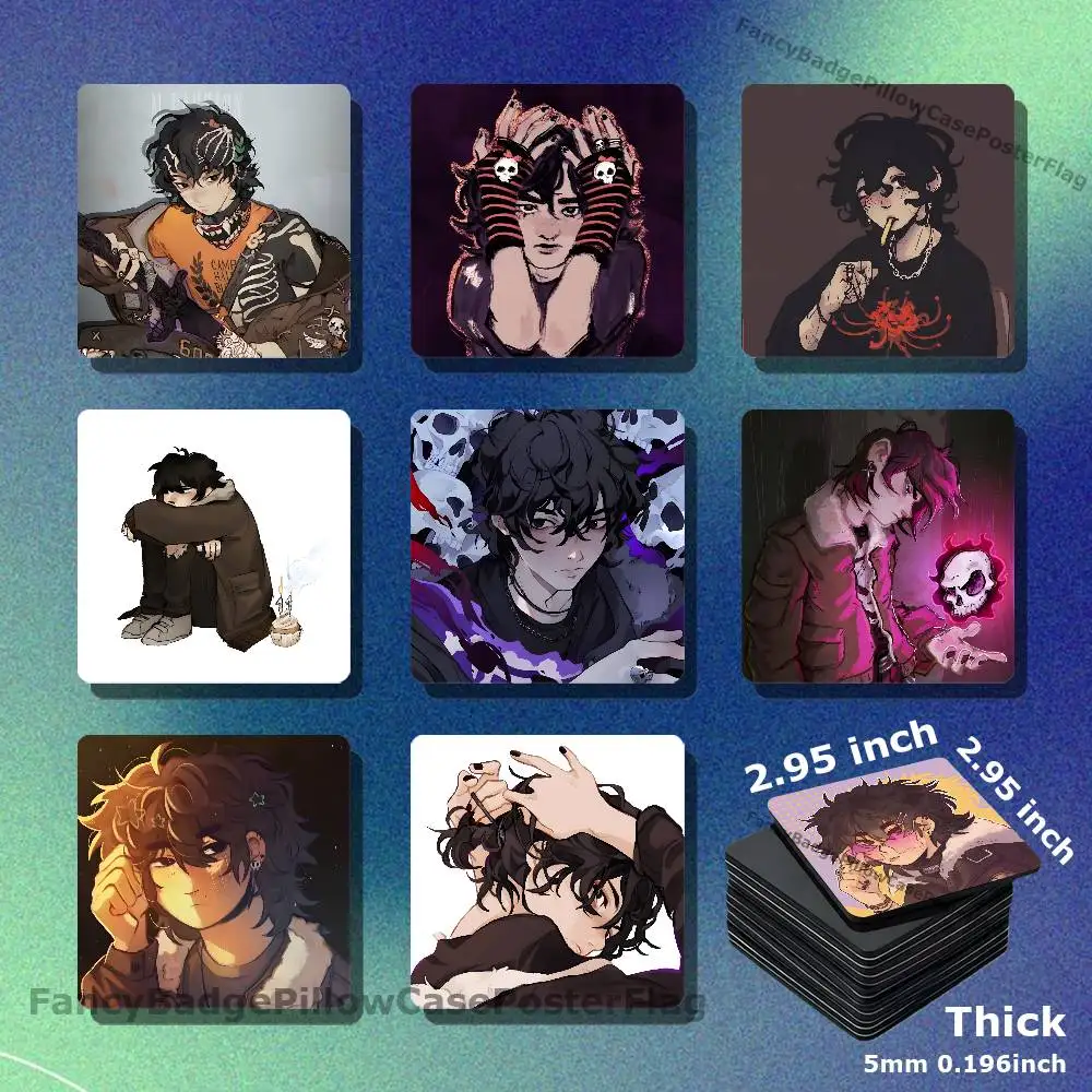 Nico Di Angelo DIY Refrigerator Magnet Creativity Handmade Creation Acrylic Fridge Magnetic Sets Accessories