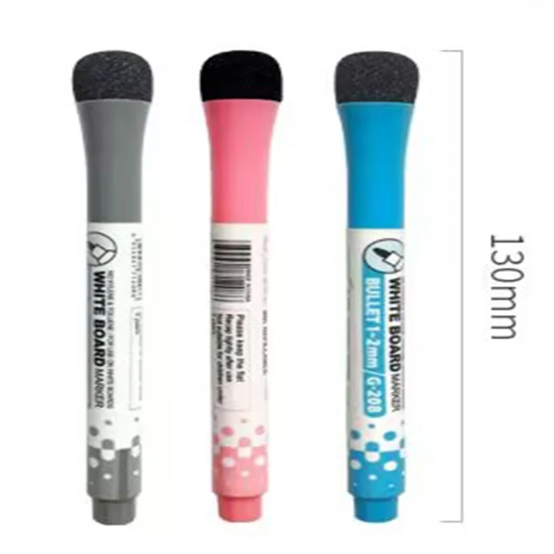 8pcs 수채화 브러시 화이트 보드 마커 펜 화이트 보드 지우기 펜 지우개 마그네틱 마커 쓰기 수채화 펜