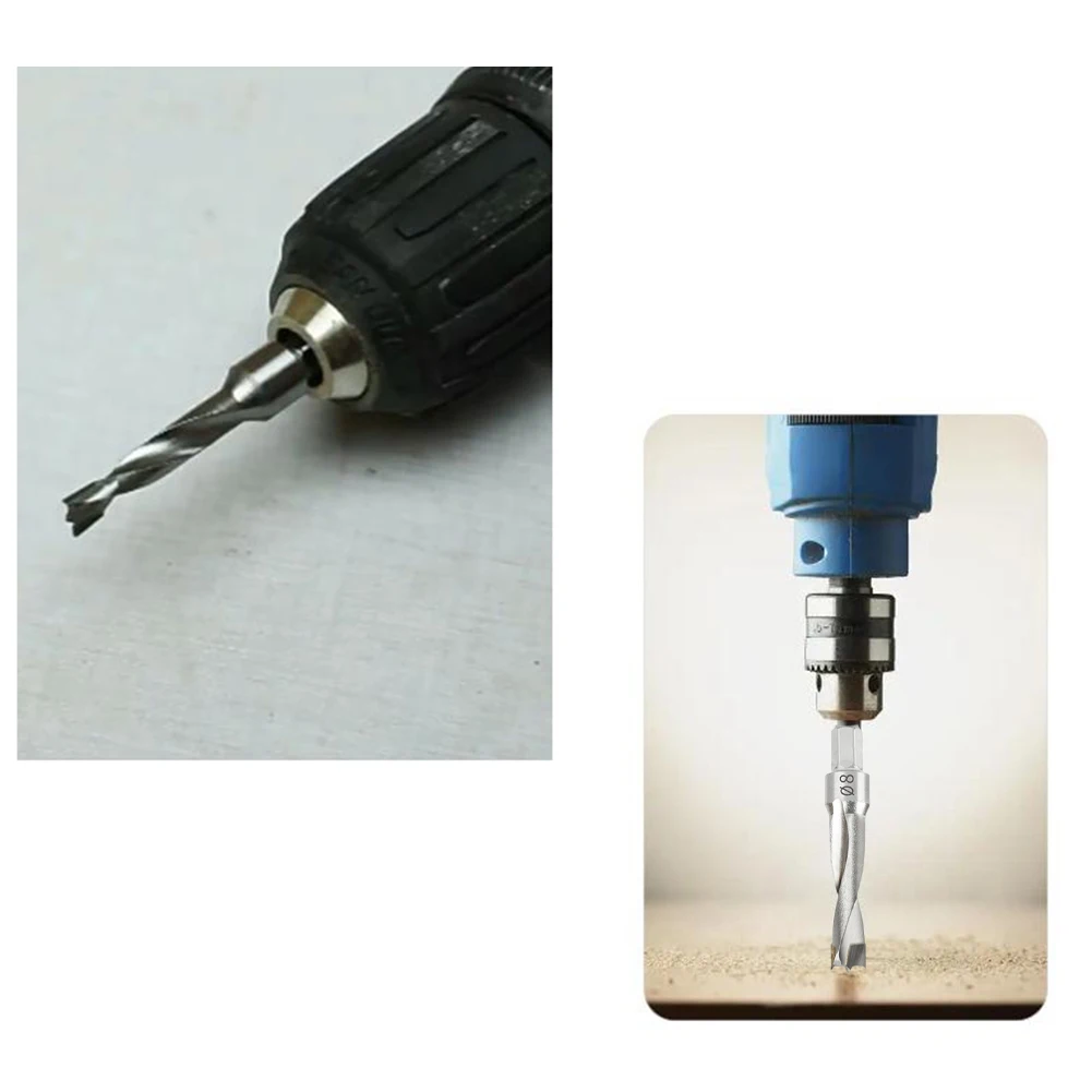 For Woodworking Projects Hex Shank Drill Bit Three-point Drill Bit Efficient Punching Forging Design High Hardness Steel