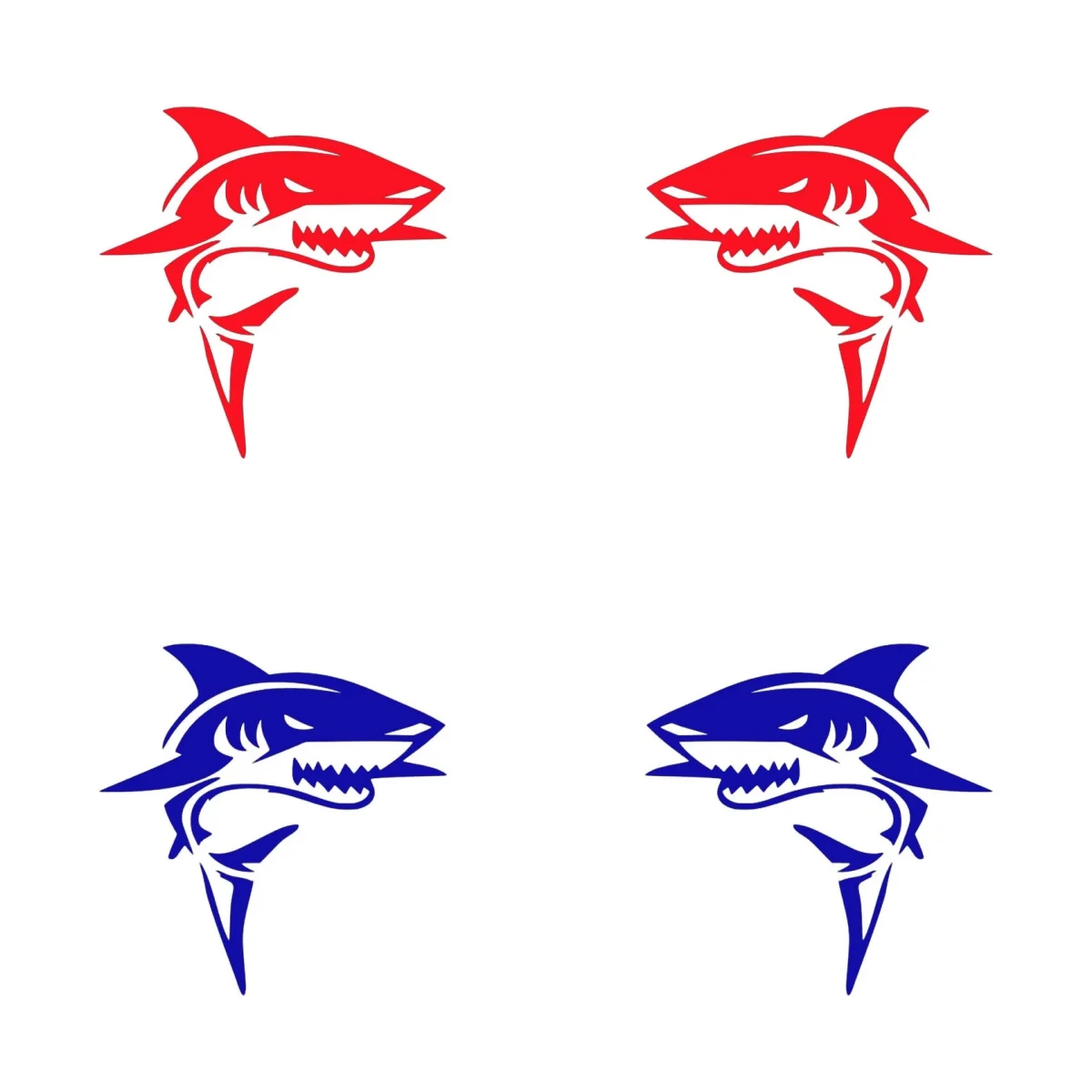 

Stylish Shark Car Sticker Laptop Bumper Wall Truck Moto Van Helmet Racing Camper Vinyl Decal PVC Wholesale