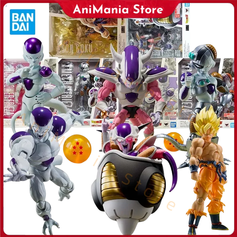 

Bandai Аутентичная фигурка Dragon Ball SHF Frieza Friza First Goku Saiyan, коллекционные фигурки аниме с высокой чистотой, игрушки
