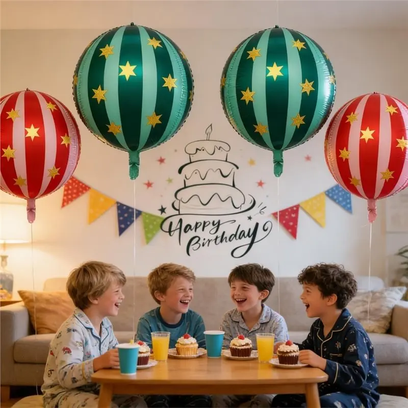 ABZL 8 PCS 22 Inch Circus Carnival Foil Balloons Carnival Theme Party Decorations For Circus Decorations
