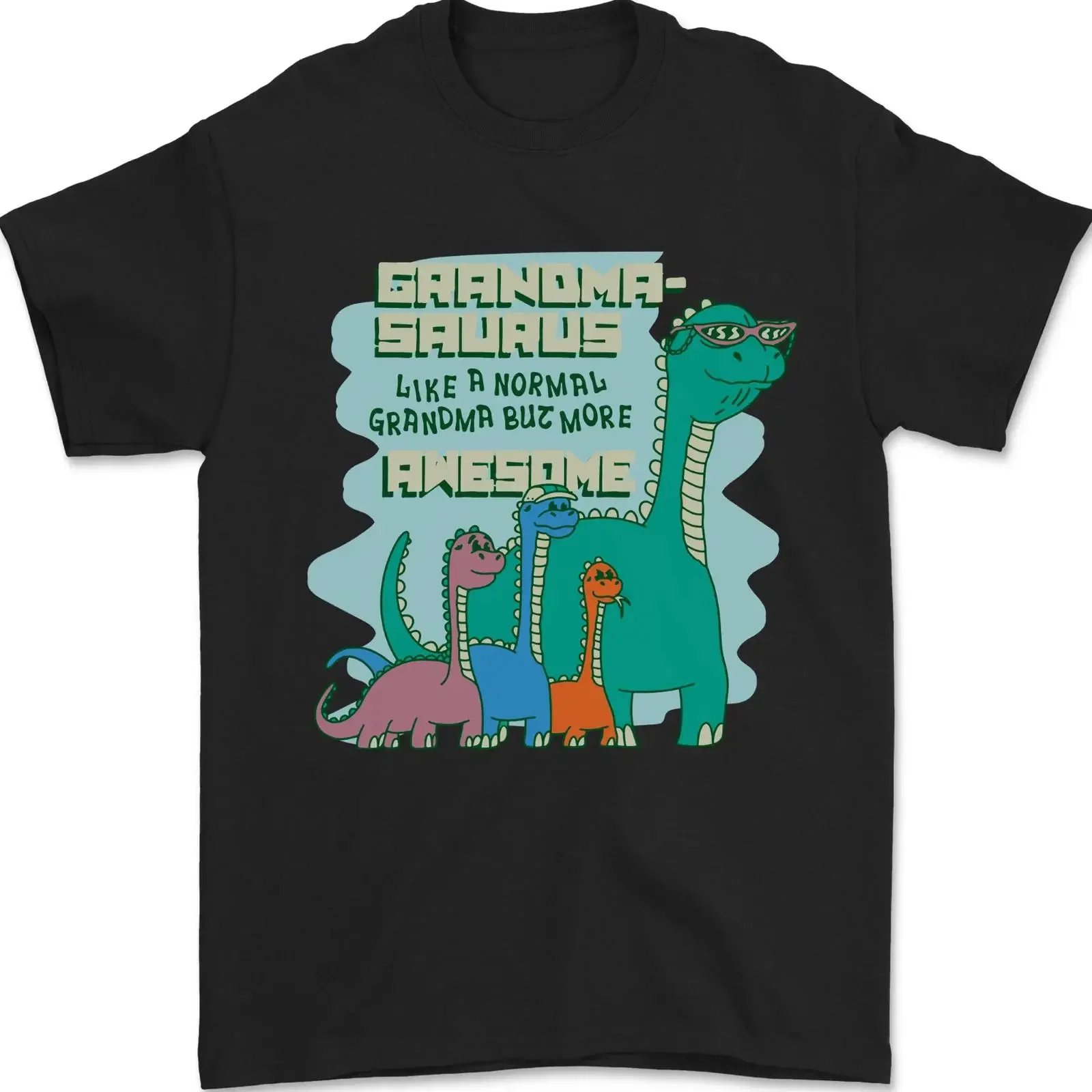 Grandma saurus Funny Dinosaur Grandkids Mens T Shirt 100 Cotton vintage Washed designer clothes streetwear Breathable Slightly