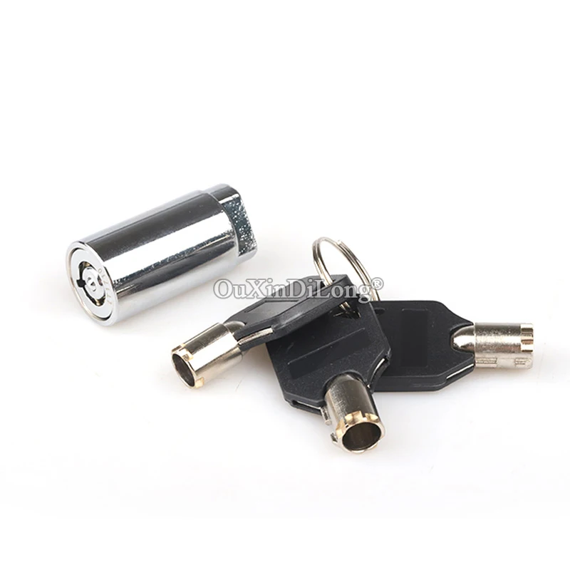 Wholesale 20PCS Zinc Alloy Vending Machine Lock Core Universal Snack Soda Pepsi Plug Locks T Handle Lock Replacement Parts