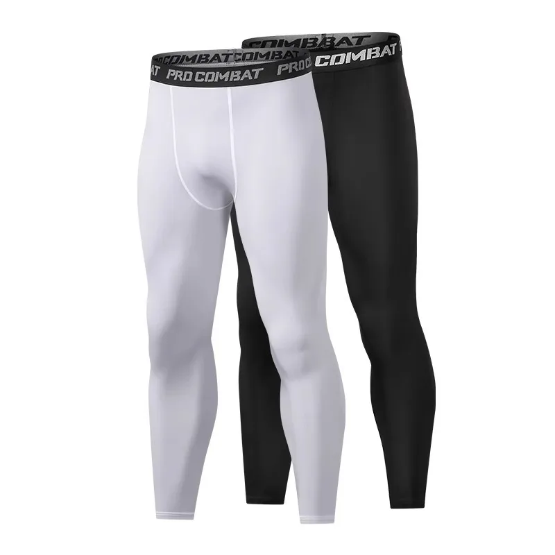 Pantaloni a compressione da uomo Collant Leggings freddi e asciutti Sport Baselayer Collant da corsa Allenamento atletico Pantaloncini attivi