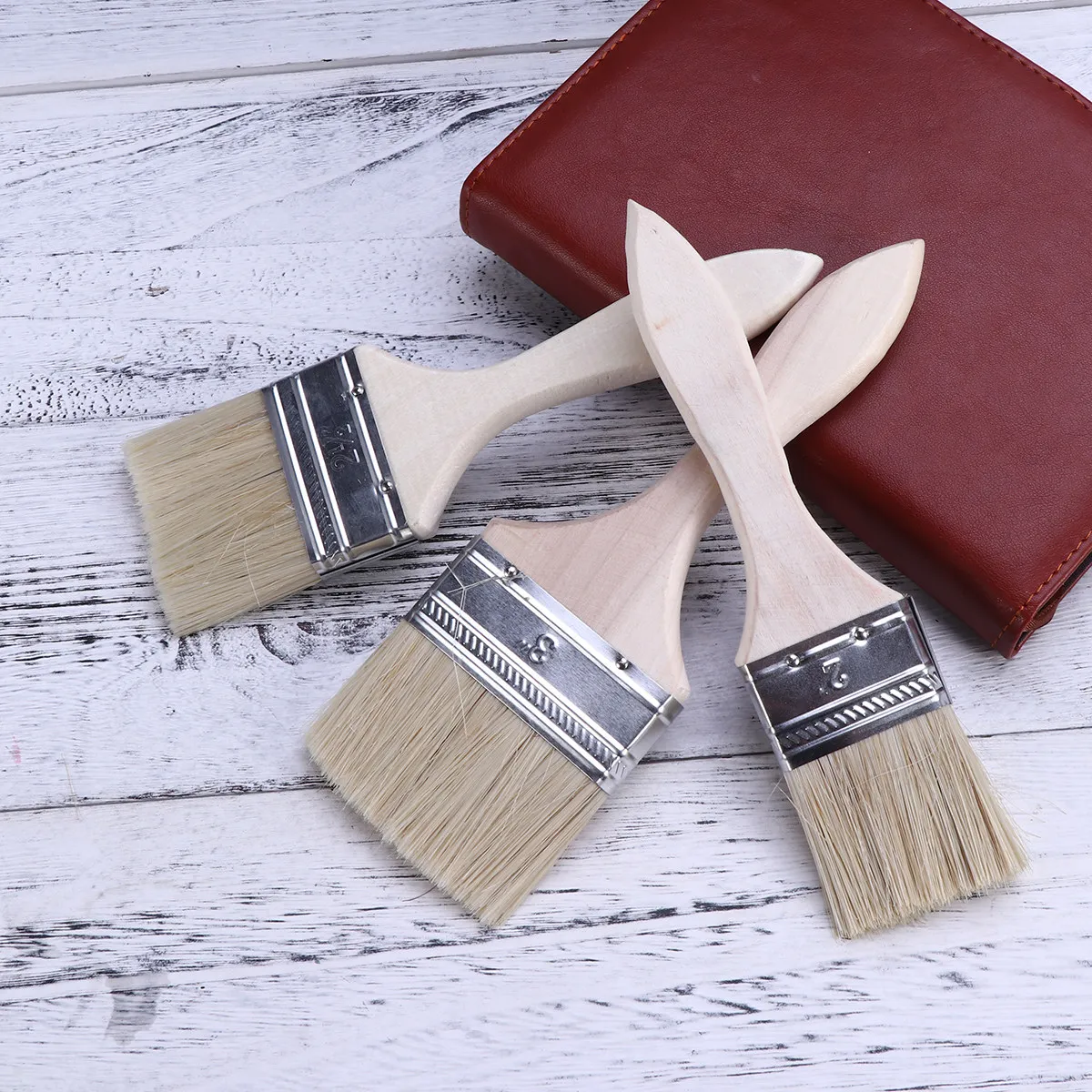 

5 in 1 Thickened Oil Paint Chip Brush for Adhesive Touchups Painter Supplies Natural Materials Absorbent Painting Tool