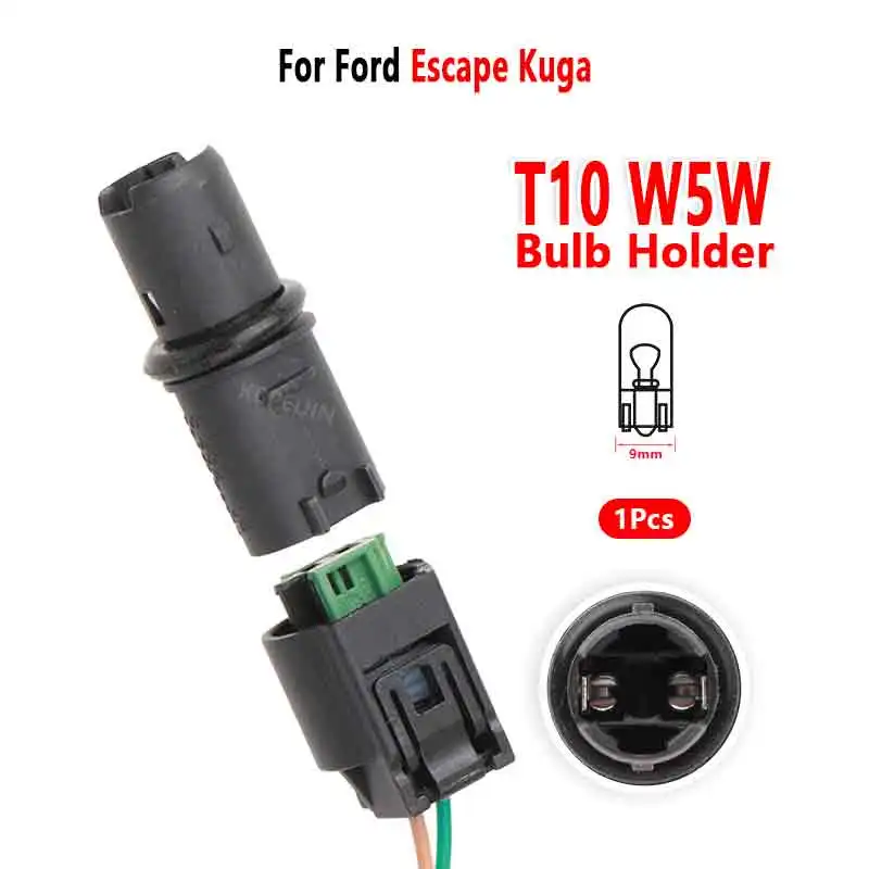 For Ford Escape Kuga Clearance Lights T10 W5W Bulb Holder Socket Base Wire Connector 63138382104 1Pc