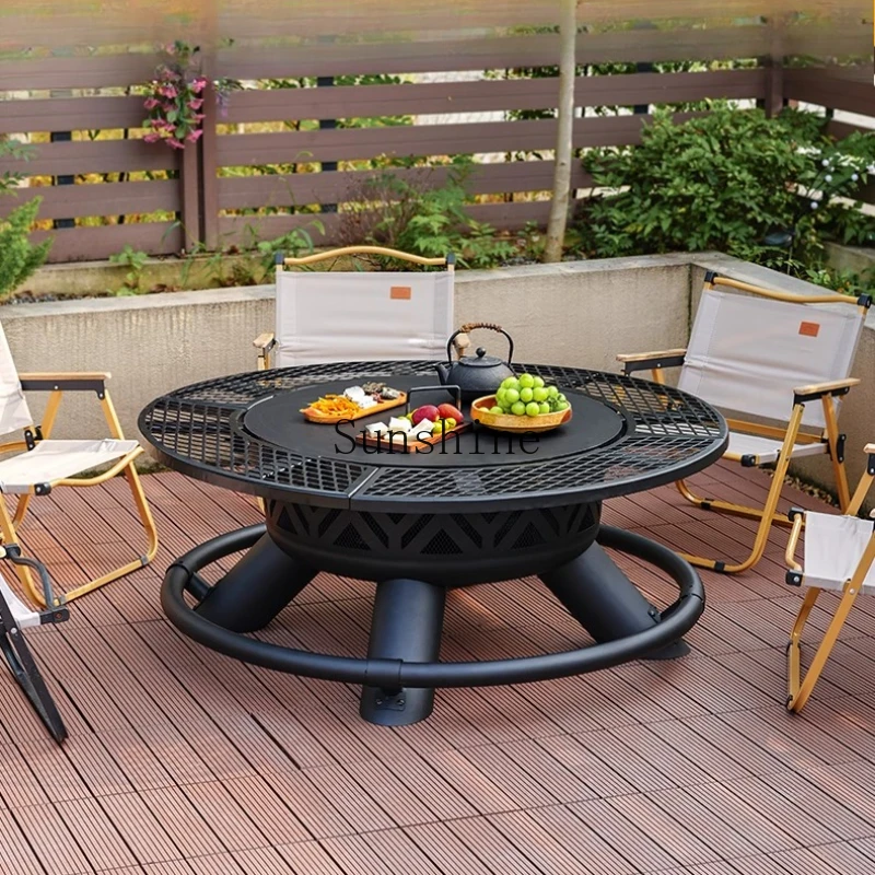 

Courtyard Home Heating Tea BBQ Grill Campfire Villa Brazier Table