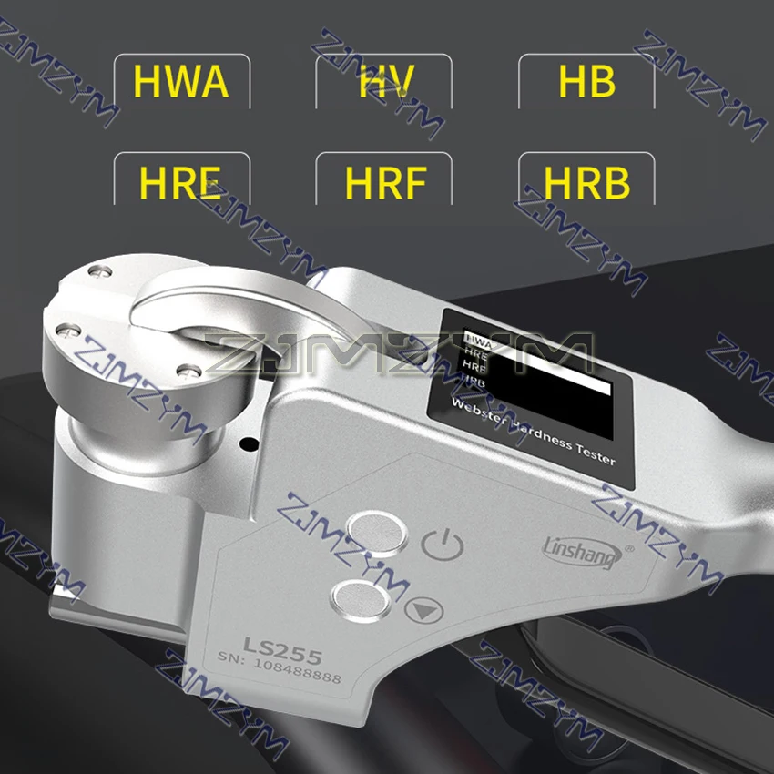 휴대용 디지털 웹스터 경도 시험기, 알루미늄 경도 측정, 디지털 스크린, 고정밀 0.1HWA, LS255