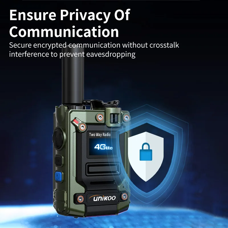 2 PCS UNIKOO UP510 Walkie-Talkie 5000km Long Talk Range 4g LTE POC เครือข่ายวิทยุซิมการ์ด Walkie Talkie Two Way วิทยุ