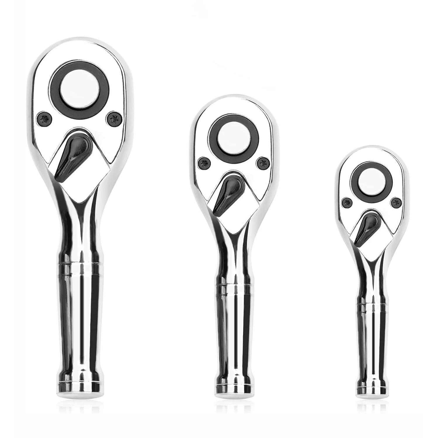 

72 Tooth Ratchet Torque Wrench Short Handle 1/4 3/8 1/2 Quick Efficient Auto Bicycle Repair Hand Tools Narrow Space Drive