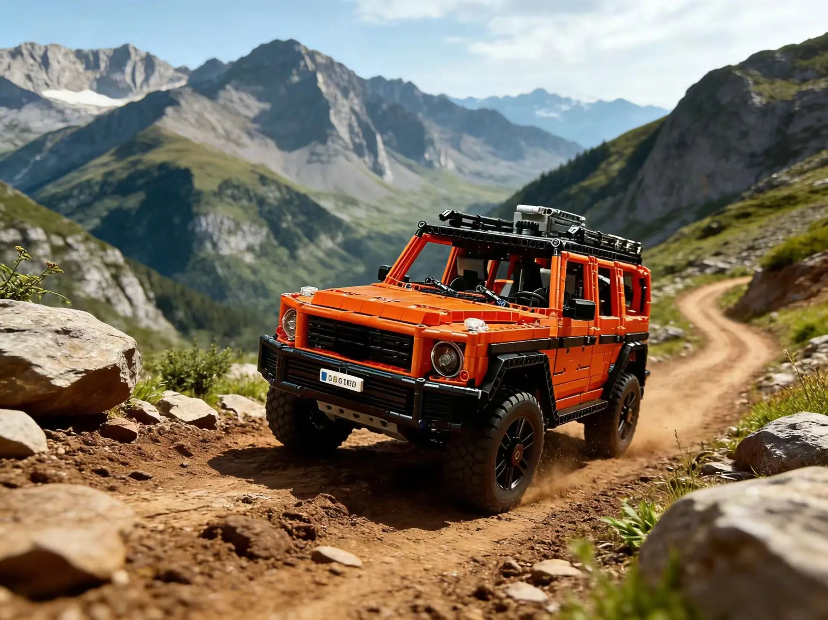 

Набор технических строительных блоков для внедорожника 4x4, 2891 деталь, оранжевый, модель для сборки из кирпичиков, игрушка для взрослых и детей