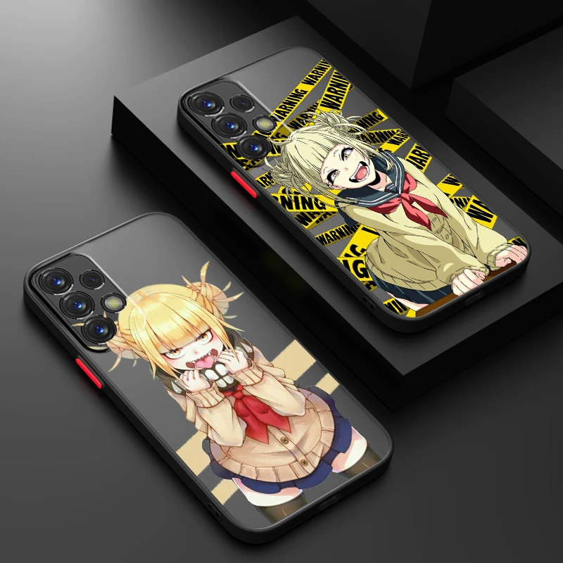 H-Himiko T-Toga Cartoon Cool Frosted Translucent For Samsung Note 20 A35 A03 A54 A31 A22 A34 A14 A24 A04 A55 5G Back Phone Case