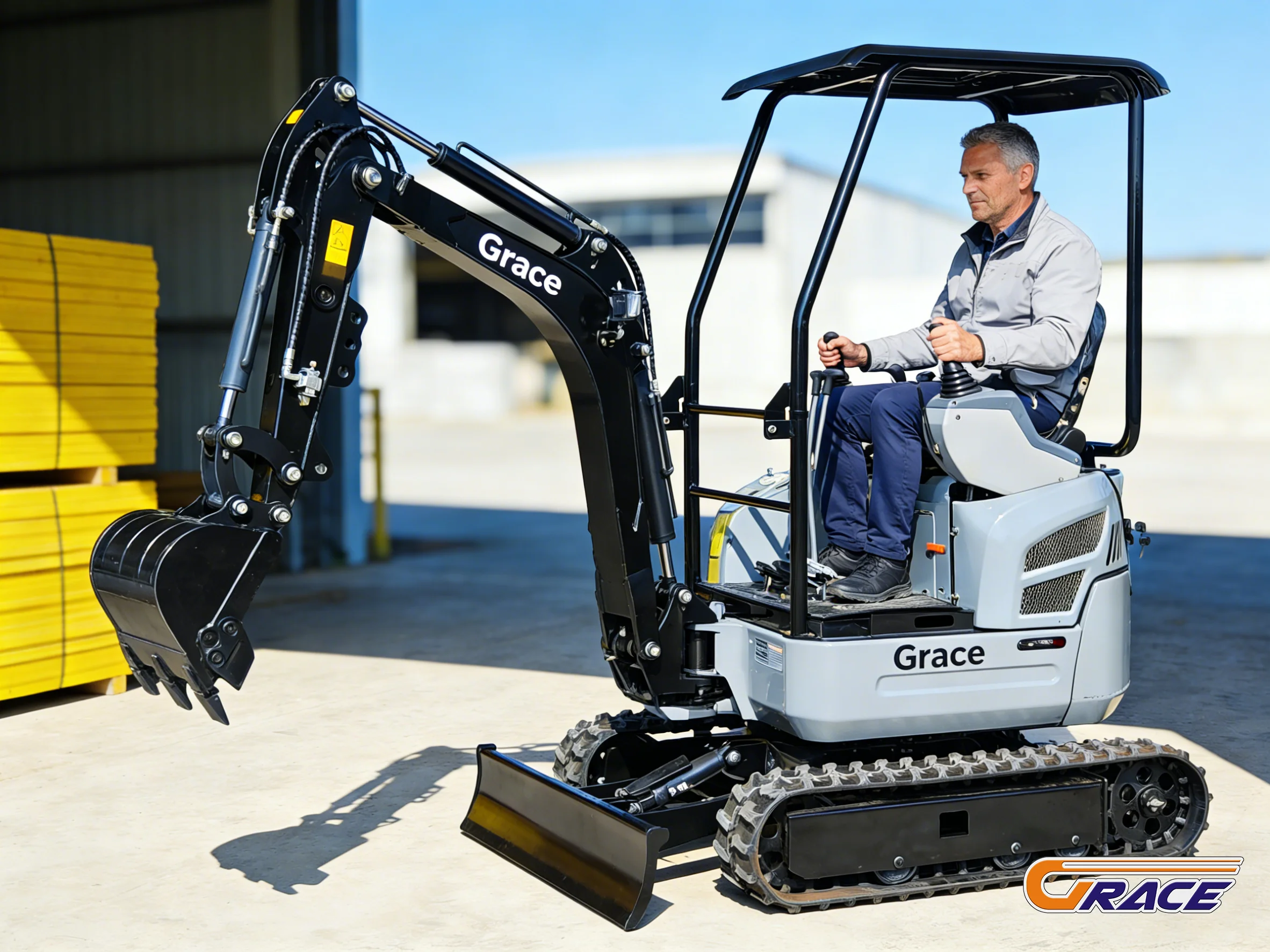 Escavatore cingolato Euro 5 con escavatore compatto da 2,8 tonnellate Kubota per strada e edifici