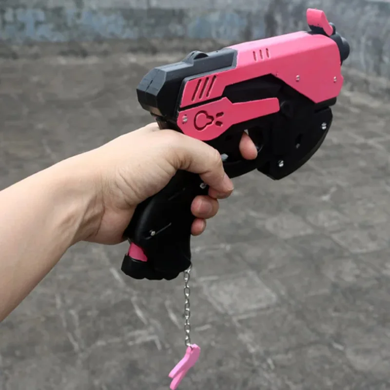 Anime Game OW Cosplay Props D.va Cosplay Accessories DVA Cosplay Prop PVC Toy Pistol Cap Gun Weapons 27cm * 19cm