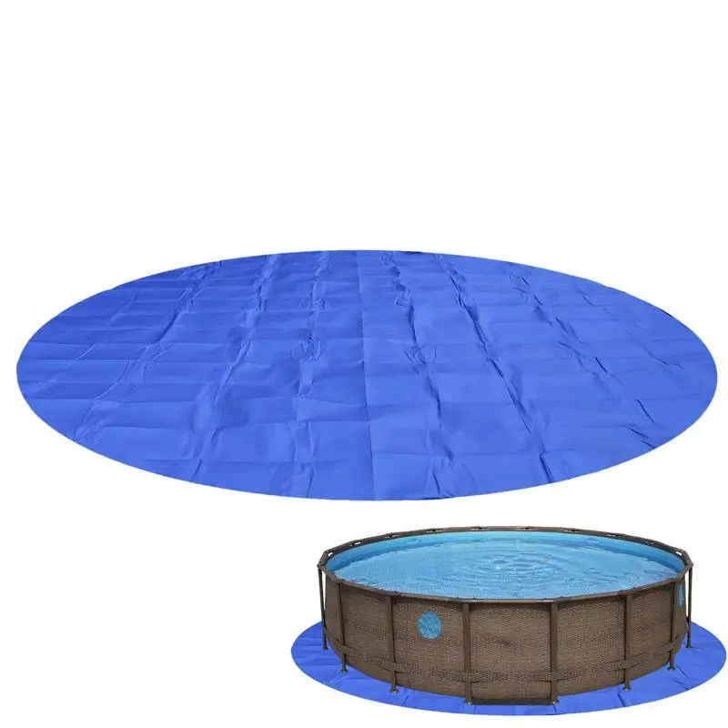 

2.4-4.5M Round Pool Liner Pad Aboveground Pool Floor Mats Pool Ground Cloth Floor Padding Mats Puncture Resistant Pool Floor