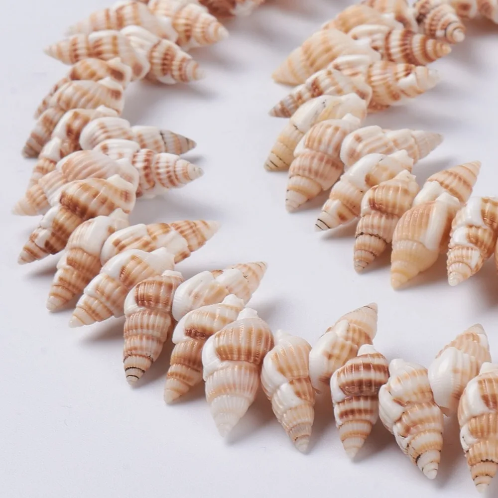 20Strand Natural Spiral Shell Beads Strands for Beach bracelet necklace jewelry Summer Ocean Home Decor accessories DIY making