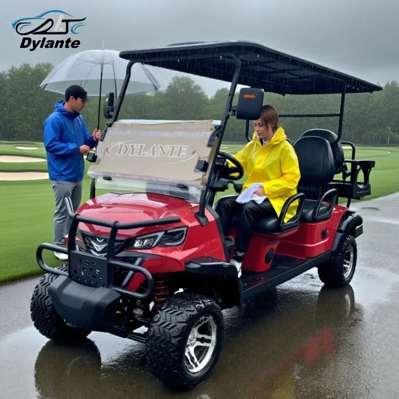 New Electric Golf Cart With 4000W/6000W Motor And Lithium-Ion Battery Pack (2, 4, 6 units) For 60V Off-Road Hunting Golf Carts
