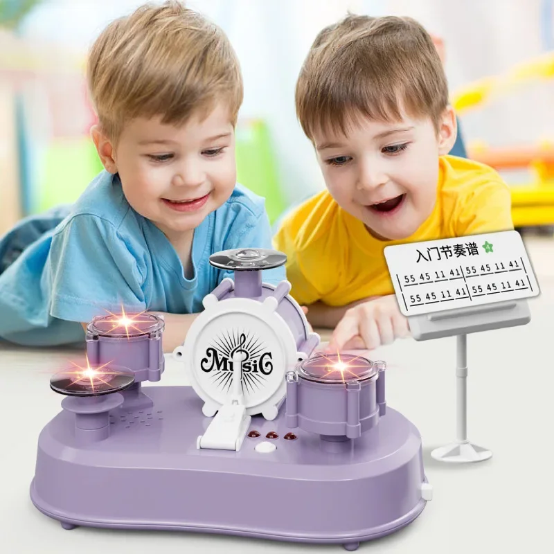 Children's Electric Creative Finger Touch Mini Drums Percussion Instruments Jazz Drums Music Early Education Toys