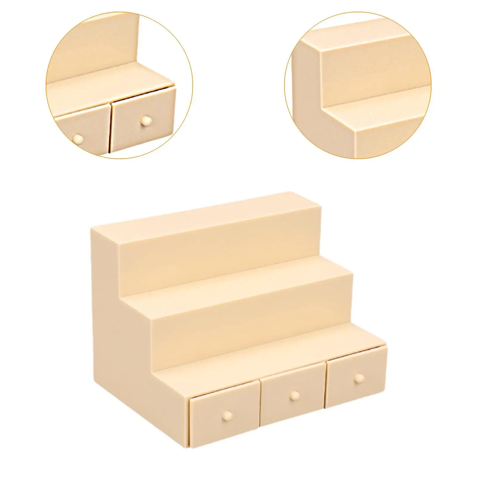 1/12 Scaffale per casa delle bambole Espositore a 3 livelli Scaffale per supermercato Giocattolo Giochi di imitazione Accessori per casa delle bambole Simulazione Mobili Giocattolo